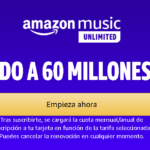 Chollo: 30 días gratis‎ de Amazon Music Unlimited